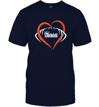 Load image into Gallery viewer, NFL New England Patriots Heart Love Football Men's T-Shirt
