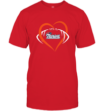 Load image into Gallery viewer, NFL New England Patriots Heart Love Football Men's T-Shirt
