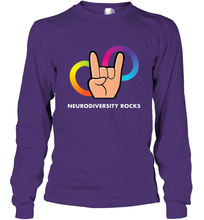Load image into Gallery viewer, Neurodiversity Rocks Shirt Brain Autism Awareness Long Sleeve T-Shirt
