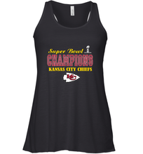 Load image into Gallery viewer, NFL super bowl Kansas City Chiefs champions Women's Racerback Tank
