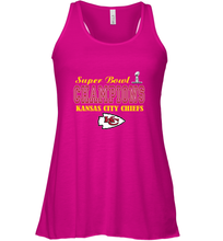 Load image into Gallery viewer, NFL super bowl Kansas City Chiefs champions Women's Racerback Tank
