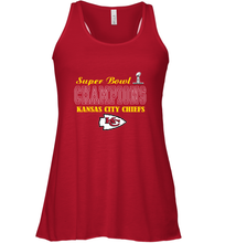 Load image into Gallery viewer, NFL super bowl Kansas City Chiefs champions Women's Racerback Tank
