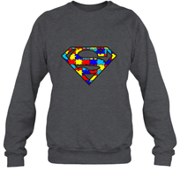 Load image into Gallery viewer, Autism Superhero Crewneck Sweatshirt
