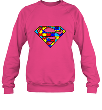 Load image into Gallery viewer, Autism Superhero Crewneck Sweatshirt
