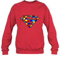 Load image into Gallery viewer, Autism Superhero Crewneck Sweatshirt
