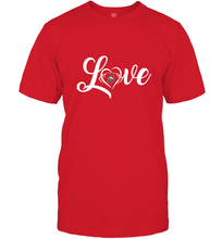Load image into Gallery viewer, Stetson Hatters Love Heart  Football  Team Premium Men's T-Shirt
