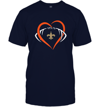 Load image into Gallery viewer, NFL New Orleans Saints Heart Love Football Men's T-Shirt
