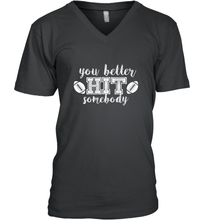 Load image into Gallery viewer, Funny Football Sports Mom Fan School Team Spirit Mascot Gift Men's V-Neck
