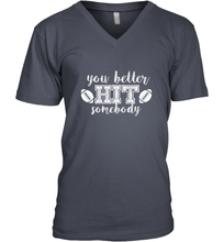 Load image into Gallery viewer, Funny Football Sports Mom Fan School Team Spirit Mascot Gift Men's V-Neck
