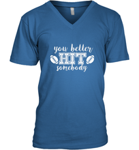 Load image into Gallery viewer, Funny Football Sports Mom Fan School Team Spirit Mascot Gift Men's V-Neck
