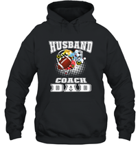Load image into Gallery viewer, Husband Coach Dad Football Family Sports Team Game Hooded Sweatshirt
