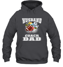 Load image into Gallery viewer, Husband Coach Dad Football Family Sports Team Game Hooded Sweatshirt
