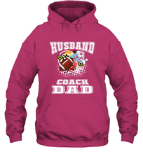 Load image into Gallery viewer, Husband Coach Dad Football Family Sports Team Game Hooded Sweatshirt
