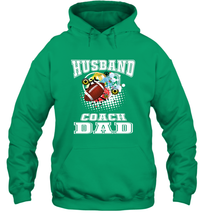 Load image into Gallery viewer, Husband Coach Dad Football Family Sports Team Game Hooded Sweatshirt
