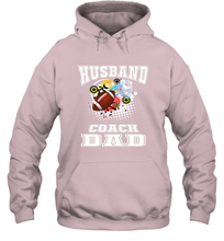 Load image into Gallery viewer, Husband Coach Dad Football Family Sports Team Game Hooded Sweatshirt
