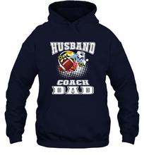 Load image into Gallery viewer, Husband Coach Dad Football Family Sports Team Game Hooded Sweatshirt
