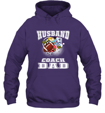 Load image into Gallery viewer, Husband Coach Dad Football Family Sports Team Game Hooded Sweatshirt
