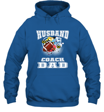 Load image into Gallery viewer, Husband Coach Dad Football Family Sports Team Game Hooded Sweatshirt
