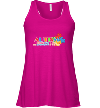 Load image into Gallery viewer, Autism doesn't end in April, its everyday of the year Autism Awareness Shirt Women's Racerback Tank
