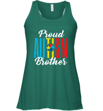 Load image into Gallery viewer, Proud Autism Brother Awareness Support Premium T Shirt Women's Racerback Tank
