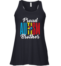 Load image into Gallery viewer, Proud Autism Brother Awareness Support Premium T Shirt Women's Racerback Tank
