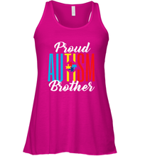 Load image into Gallery viewer, Proud Autism Brother Awareness Support Premium T Shirt Women's Racerback Tank
