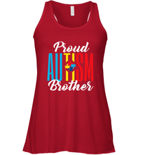 Load image into Gallery viewer, Proud Autism Brother Awareness Support Premium T Shirt Women's Racerback Tank
