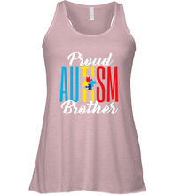 Load image into Gallery viewer, Proud Autism Brother Awareness Support Premium T Shirt Women's Racerback Tank
