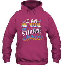 Load image into Gallery viewer, Special Needs NonVerbal Autism Awesome Hooded Sweatshirt
