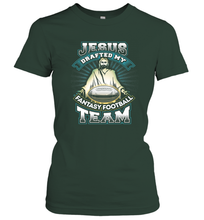 Load image into Gallery viewer, Jesus Drafted My Fantasy Football Women's T-Shirt
