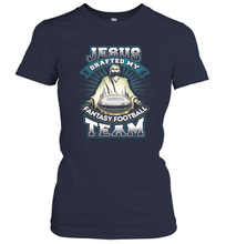 Load image into Gallery viewer, Jesus Drafted My Fantasy Football Women's T-Shirt
