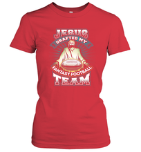 Load image into Gallery viewer, Jesus Drafted My Fantasy Football Women's T-Shirt
