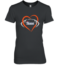 Load image into Gallery viewer, NFL New England Patriots Heart Love Football Women's Premium T-Shirt

