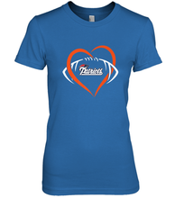 Load image into Gallery viewer, NFL New England Patriots Heart Love Football Women's Premium T-Shirt
