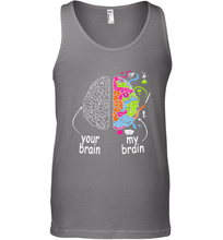 Load image into Gallery viewer, Neurodiversity brain Gift idea for Dyslexia ADHD Autism ASD Men's Tank Top
