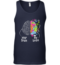 Load image into Gallery viewer, Neurodiversity brain Gift idea for Dyslexia ADHD Autism ASD Men's Tank Top
