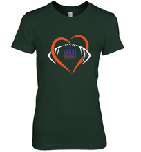 Load image into Gallery viewer, NFL New York Giants Heart Love Football Women's Premium T-Shirt
