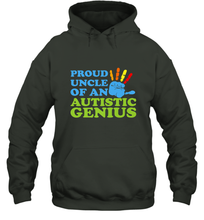Load image into Gallery viewer, Autism Awareness Shirts Uncle Awareness Month Hooded Sweatshirt
