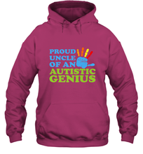 Load image into Gallery viewer, Autism Awareness Shirts Uncle Awareness Month Hooded Sweatshirt
