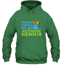 Load image into Gallery viewer, Autism Awareness Shirts Uncle Awareness Month Hooded Sweatshirt
