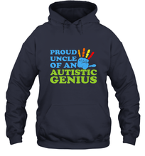 Load image into Gallery viewer, Autism Awareness Shirts Uncle Awareness Month Hooded Sweatshirt

