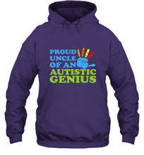 Load image into Gallery viewer, Autism Awareness Shirts Uncle Awareness Month Hooded Sweatshirt

