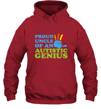 Load image into Gallery viewer, Autism Awareness Shirts Uncle Awareness Month Hooded Sweatshirt
