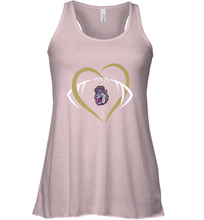 Load image into Gallery viewer, James Madison Dukes Large Heart  Football  Team Women's Racerback Tank
