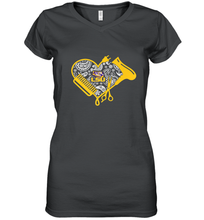 Load image into Gallery viewer, LSU Tigers Hairstyle  Beautician Like Football Women's V-Neck T-Shirt
