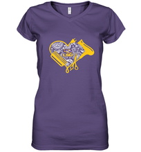 Load image into Gallery viewer, LSU Tigers Hairstyle  Beautician Like Football Women's V-Neck T-Shirt
