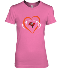 Load image into Gallery viewer, NFL Tampa Bay Buccaneers Heart Love Football Women's Premium T-Shirt
