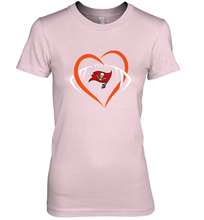 Load image into Gallery viewer, NFL Tampa Bay Buccaneers Heart Love Football Women's Premium T-Shirt
