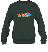 Load image into Gallery viewer, Autism doesn't end in April, its everyday of the year Autism Awareness Shirt Crewneck Sweatshirt
