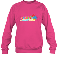 Load image into Gallery viewer, Autism doesn't end in April, its everyday of the year Autism Awareness Shirt Crewneck Sweatshirt
